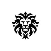 logotyp design med de form av en lejon huvud vektor
