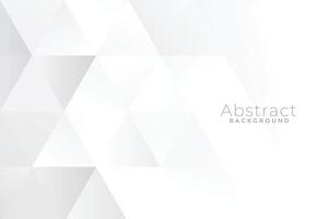 abstrakt Weiß Dreiecke Hintergrund Design vektor