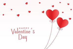 Valentinsgrüße Tag romantisch Hintergrund mit Papier Herz Ballon vektor