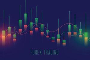 forex handel stock marknadsföra ljus Graf bakgrund vektor