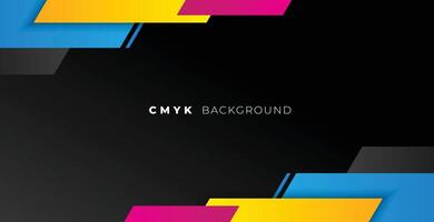 stilvoll und modern cmyk dunkel Banner zum drucken vektor