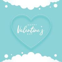Valentinsgrüße Tag Gruß Karte zum Paare Zuneigung vektor
