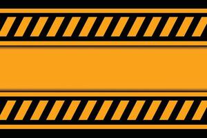 urban varning varna gul bakgrund med svart rand design vektor