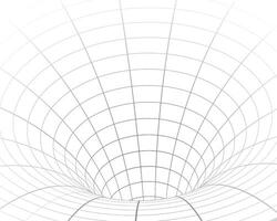 abstrakt maskhål eller tunnel trådmodell layout grafisk design vektor