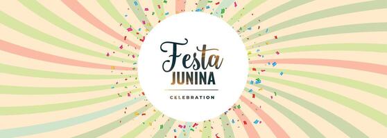 Brasilien festa junina festival baner design vektor illustration