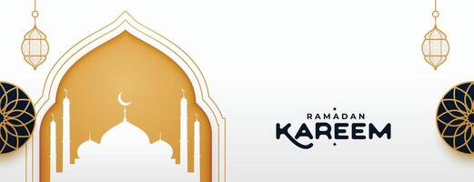 ramadan kareem arabicum dekorativ välsignelse lyckönskningar baner design vektor