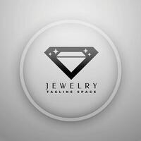 elegant Schmuck Diamant Logo Konzept Vektor Design