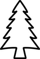 Weihnachten Baum Symbol im Linie Stil. Vektor zum Apps und Webseite. isoliert auf enthält eine solche Symbole wie Weihnachten Baum können Sein benutzt zum Natur, Urlaub, Winter Plakate