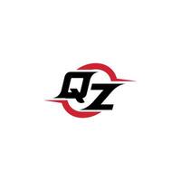 qz första esport eller gaming team inspirera begrepp idéer vektor