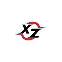 xz Initiale Esport oder Spielen Mannschaft inspirierend Konzept Ideen vektor