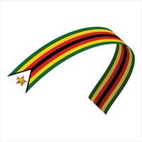 Zimbabwe Element Unabhängigkeit Tag Illustration Design Vektor