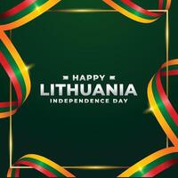 Litauen Unabhängigkeit Tag Design Illustration Sammlung vektor