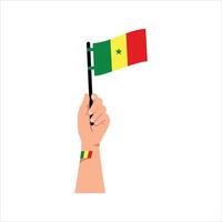 Senegal Element Unabhängigkeit Tag Illustration Design Vektor