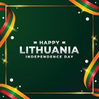 Litauen Unabhängigkeit Tag Design Illustration Sammlung vektor