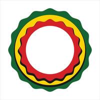 Zimbabwe Element Unabhängigkeit Tag Illustration Design Vektor