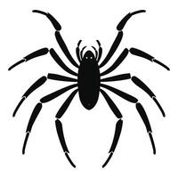 ai generiert Spinne schwarz Silhouette Vektor. vektor