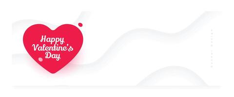 glücklich Valentinsgrüße Tag Feier Banner zum Liebe Einsen vektor