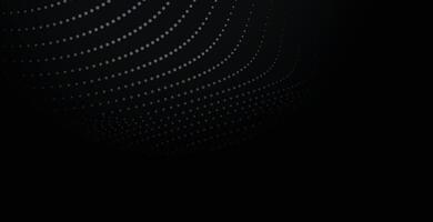 schwarz Hintergrund mit Partikel Linie Welle vektor