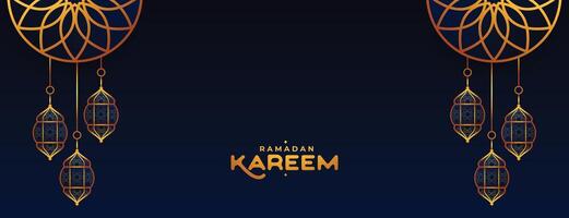 ramadan kareem eid fasta festival härlig baner design vektor