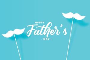 glücklich Vaters Tag feiern das Beste Papa Veranstaltung mit Schnurrbart Stock vektor