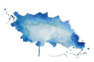 abstrakt Blau Aquarell Textur beflecken Hintergrund vektor