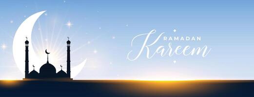 Ramadan kareem Fasten saisonal Banner Design vektor