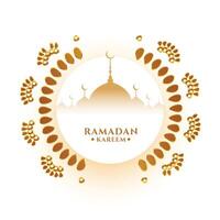 ramadan kareem dekorativ hälsning design vektor