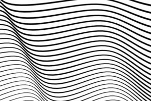 abstrakt kurvig schwarz Streifen Linien modern Hintergrund vektor