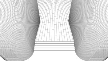 3D-Darstellung des Bauvorhabens vektor