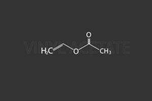 Vinyl Acetat molekular Skelett- chemisch Formel vektor
