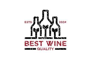 bäst vin logotyp mall unik begrepp premie vektor