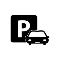 Parkplatz Symbol Vektor Design Vorlage