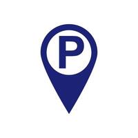 Parkplatz Symbol Vektor Design Vorlage