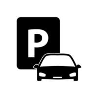 Parkplatz Symbol Vektor Design Vorlage