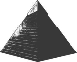 ai generiert Silhouette uralt ägyptisch Pyramide Symbol Logo schwarz Farbe nur vektor