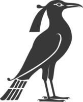 ai generiert Silhouette Single uralt ägyptisch Hieroglyphen Symbol Logo schwarz Farbe nur vektor