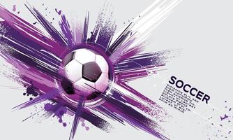 Fußball Vorlage Design , Fußball Banner, Sport Layout Design, lila Thema, Vektor ,abstrakt