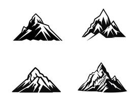 Berge Silhouette Sammlung. Vektor Illustration