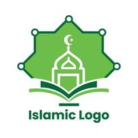 islamisch Logo Vorlage, Band islamisch Kuppel Palast Logo Design Vorlage. Moschee Logo Ideen. Inspiration Logo Design. Vorlage Vektor Illustration.