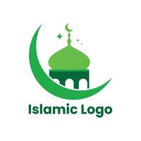 islamisch Logo Vorlage, Band islamisch Kuppel Palast Logo Design Vorlage. Moschee Logo Ideen. Inspiration Logo Design. Vorlage Vektor Illustration.