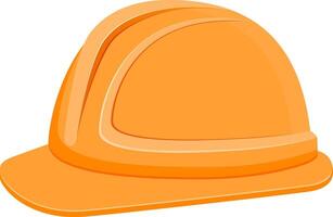 Plastik Helm zu schützen das Kopf im Konstruktion oder Reparatur Lager Vektor Illustration isoliert auf Weiß Hintergrund