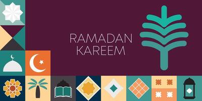 ramadan kareem, islamisk hälsning kort mall med ramadan för tapet design, affisch, media baner. vektor