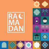 ramadan kareem, islamisk hälsning kort mall med ramadan för tapet design, affisch, media baner. vektor