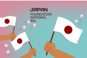 glücklich Japan Stiftung National Tag. Vektor Banner.