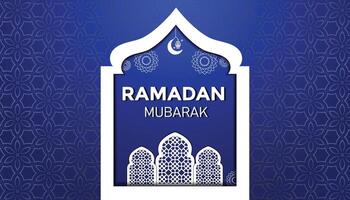 vektor ramadan kareem med moské och lykta bakgrund design mall