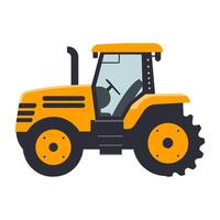 Traktor Illustration Vektor Kunst isoliert auf ein Weiß Hintergrund, ein Bauernhof Transport Gliederung eben Symbol