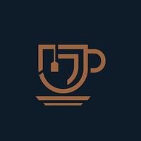 Tee Geschäft Logo Design vektor