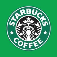 Logo Starbucks Kaffee Symbol Illustration vektor
