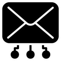E-Mail-Glyphe-Symbol vektor