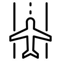 Symbol für Start- und Landebahnlinie vektor
